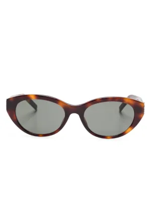 Saint Laurent Eyewear トータスシェル サングラス | ブラウン