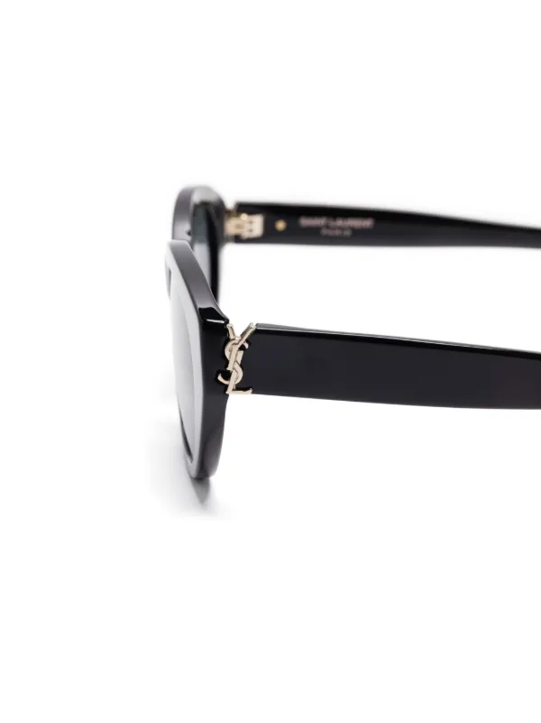 【関税込み】Saint Laurent ブラック SL M148 サングラス Saint Laurent SL M148 001 Oval Sunglasses Black - eye-oo.com