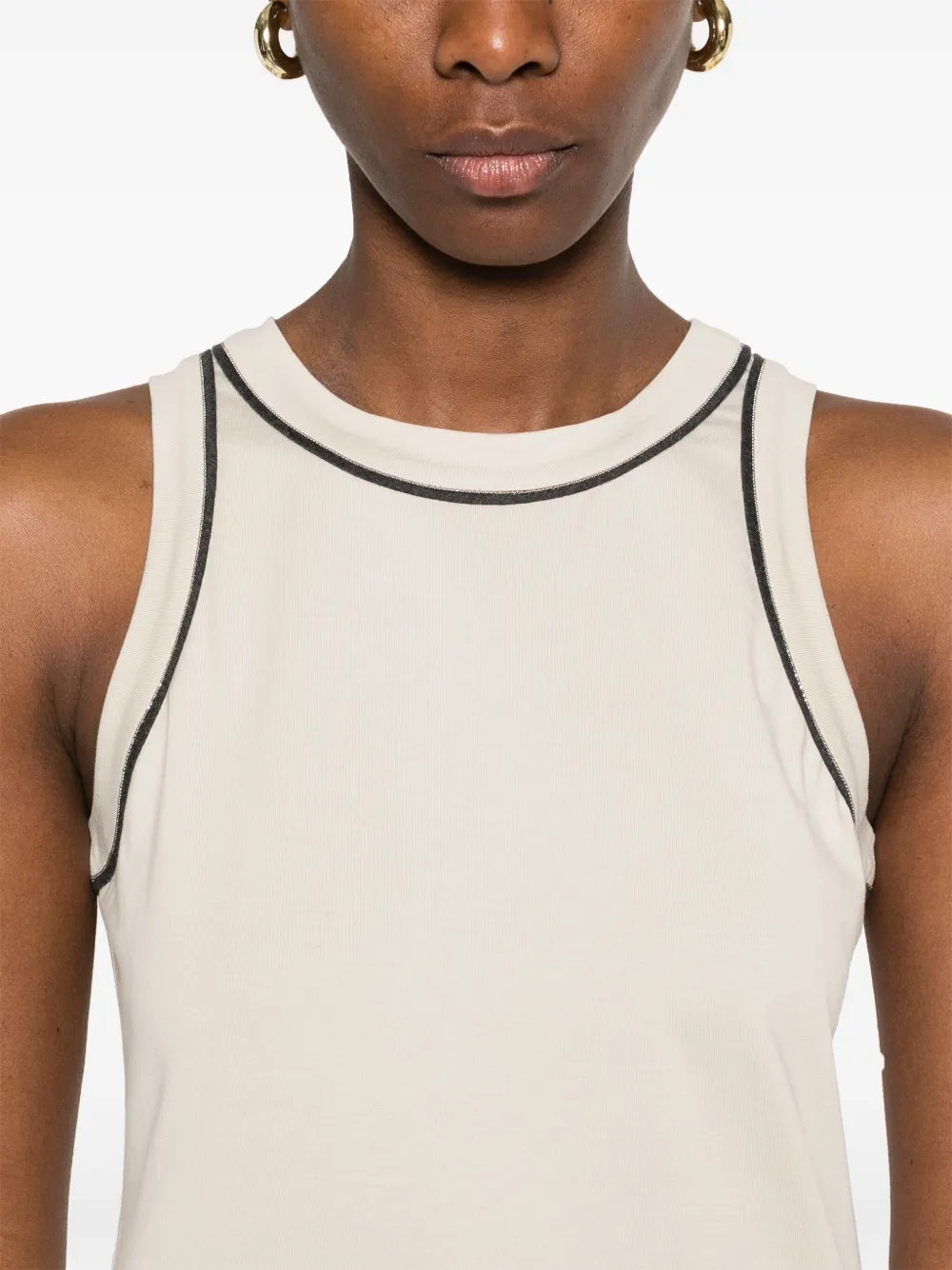 Brunello Cucinelli Katoenen tanktop Beige