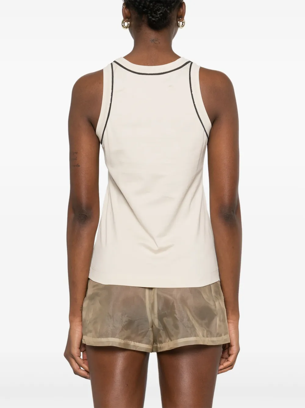 Brunello Cucinelli Katoenen tanktop Beige