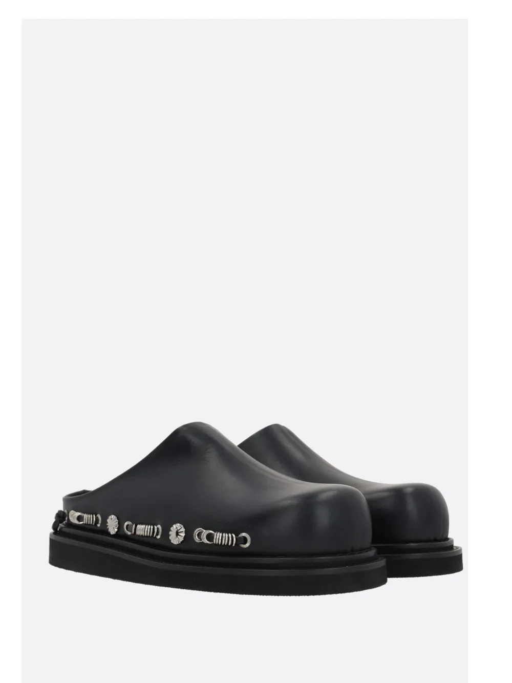 Toga Virilis studded clogs - Zwart