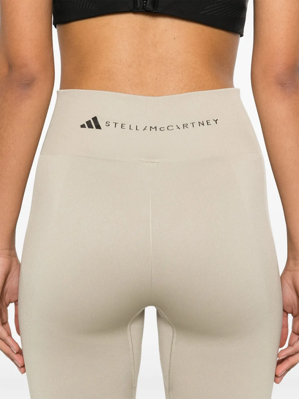 Shop Adidas By Stella Mccartney Truestrength Leggings In Neutrals