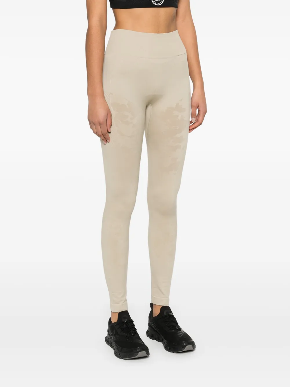 Shop Adidas By Stella Mccartney Truestrength Leggings In Neutrals