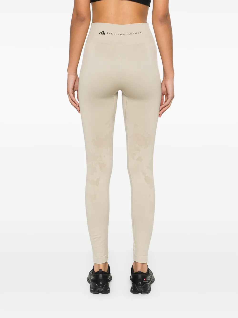 Shop Adidas By Stella Mccartney Truestrength Leggings In Neutrals