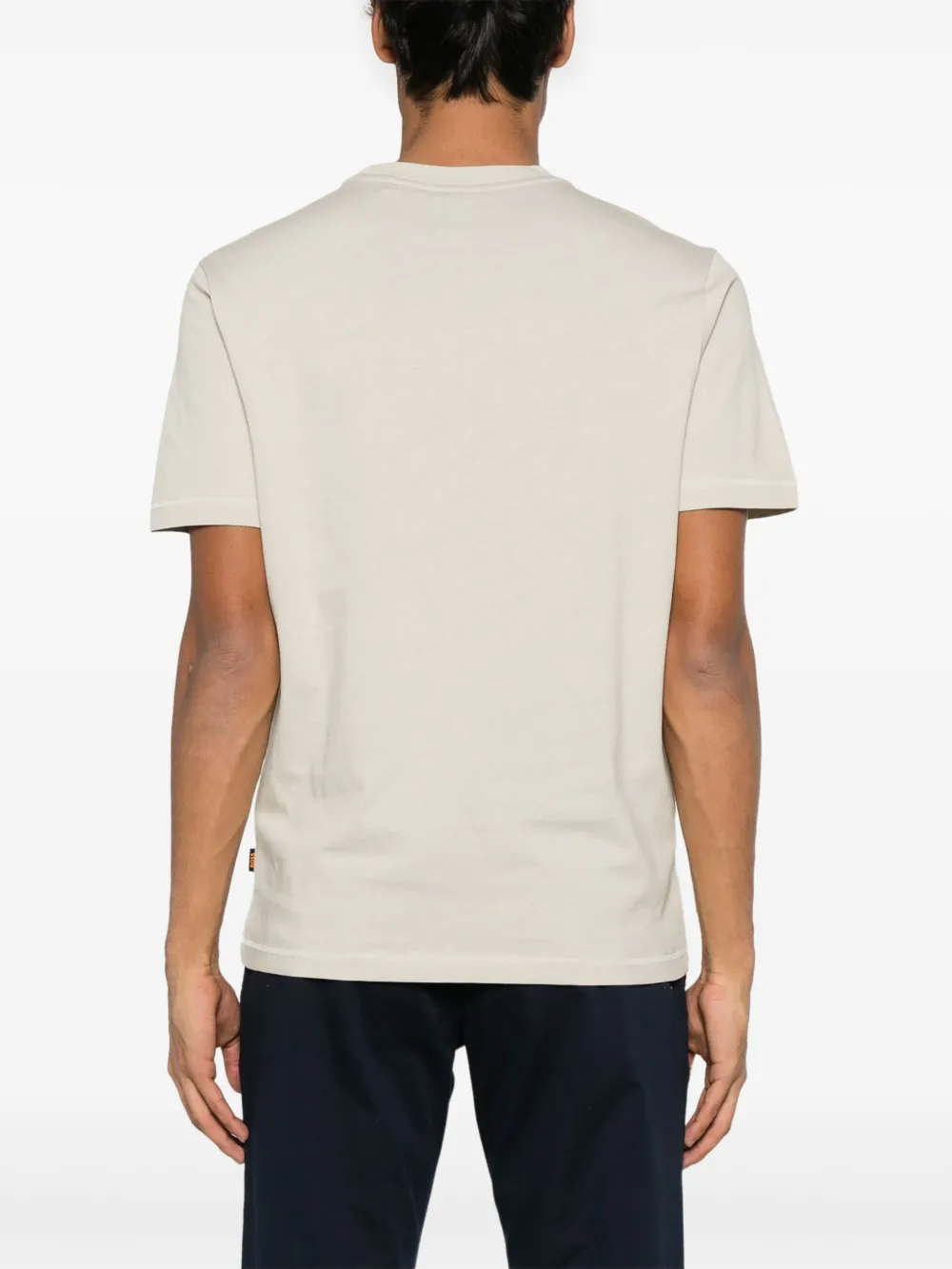 BOSS T-shirt met logoprint Beige