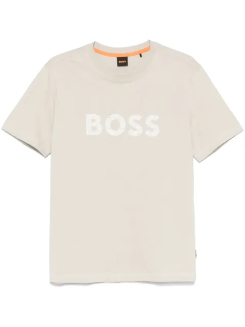 BOSS logo-stamp T-shirt
