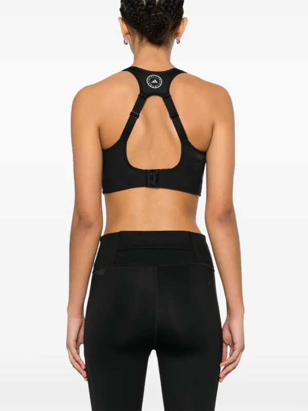 Adidas By Stella McCartney Truepace Sports Bra | Black | FARFETCH ZA
