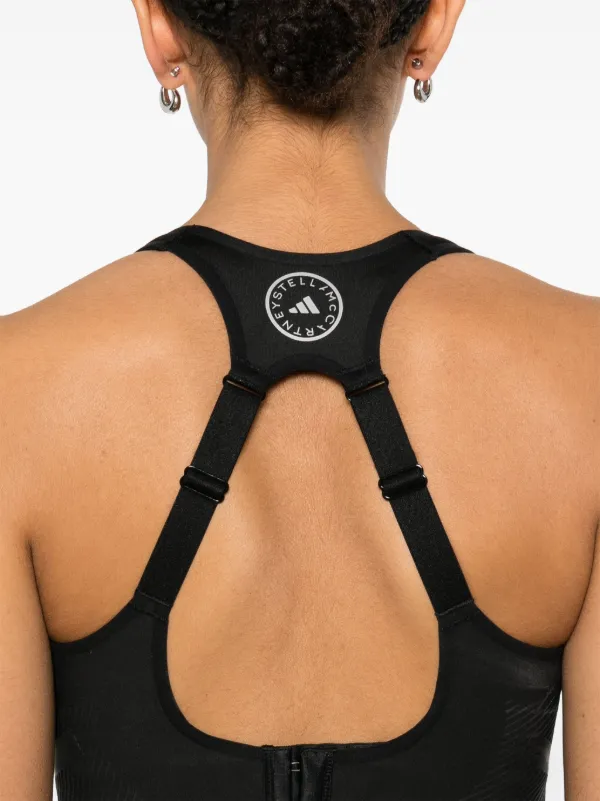 【 by Stella McCartney】TruePace Adidas By Stella McCartney Truepace Sports Bra | Black | FARFETCH ZA