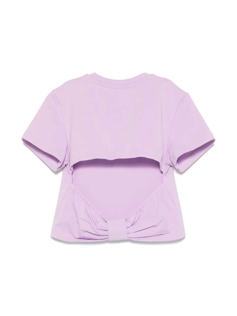 TWINSET Kids logo-plaque T-shirt - Paars