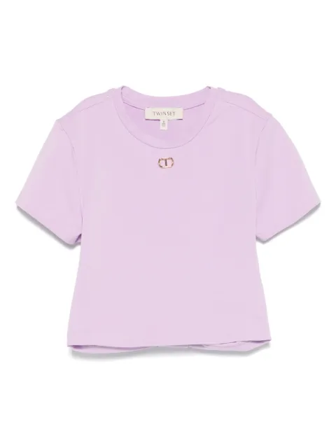 TWINSET Kids logo-plaque T-shirt 