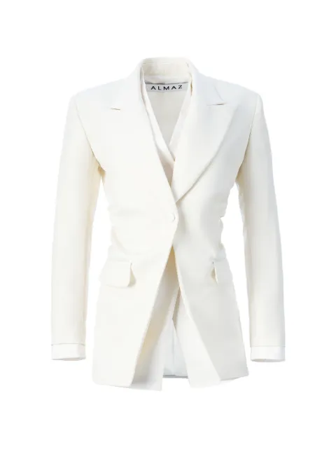 Almaz layered single-breasted blazer