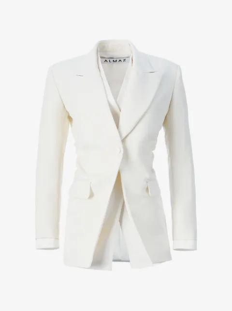 Almaz layered single-breasted blazer