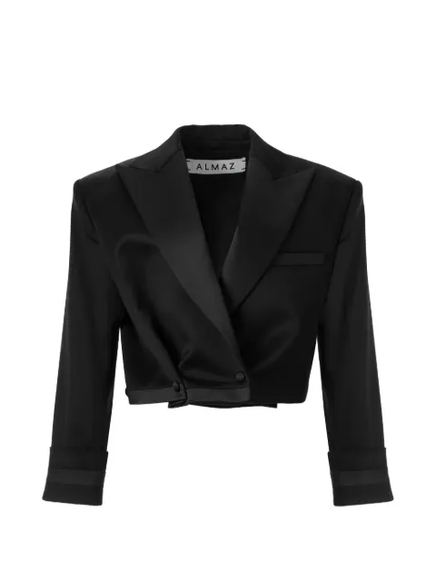 Almaz cropped tuxedo blazer