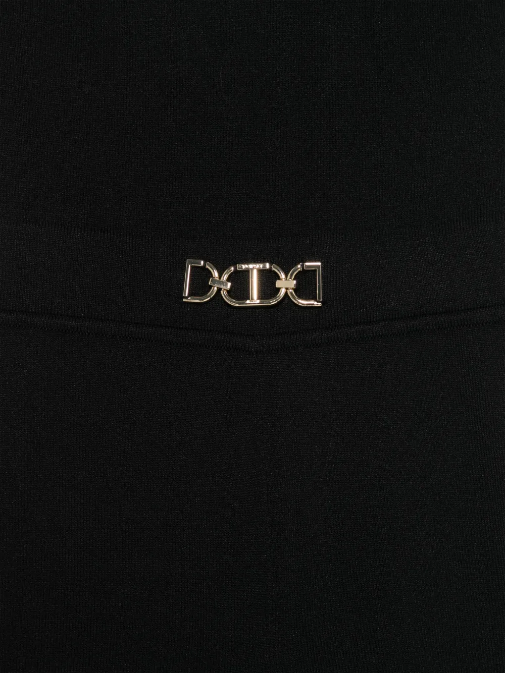 Shop Twinset Logo-plaque Jumpsuit In Black
