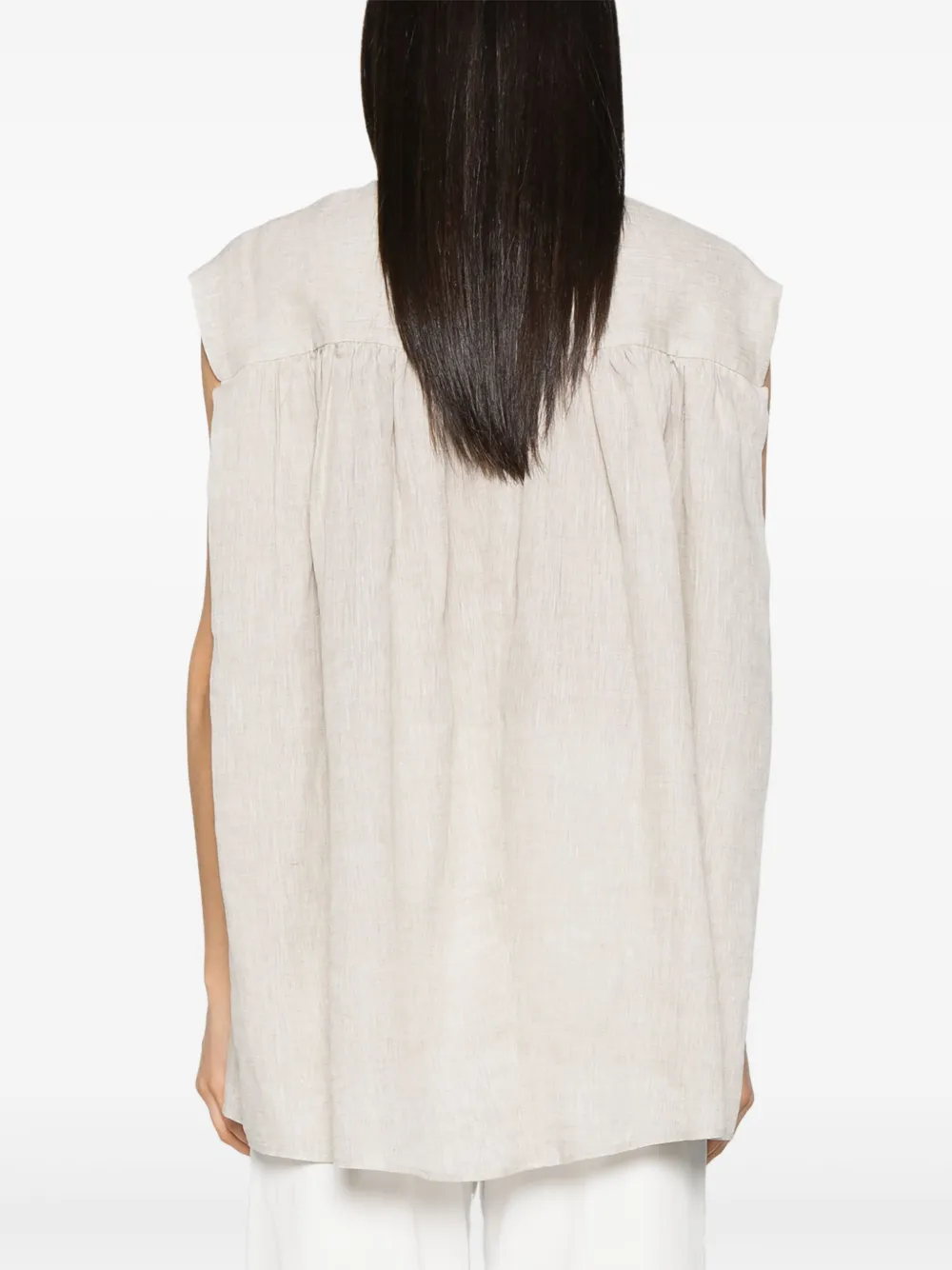 Fabiana Filippi Linnen shirt Grijs