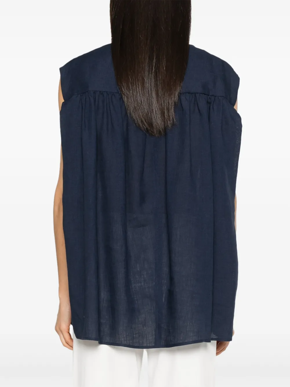 Fabiana Filippi Linnen shirt Blauw