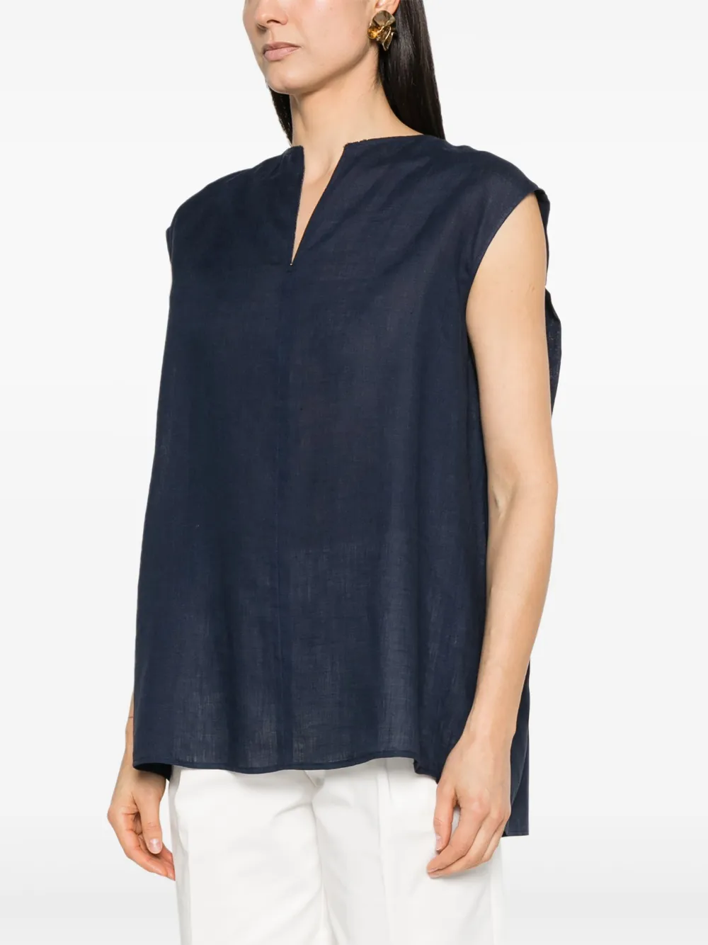 Fabiana Filippi Linnen shirt Blauw