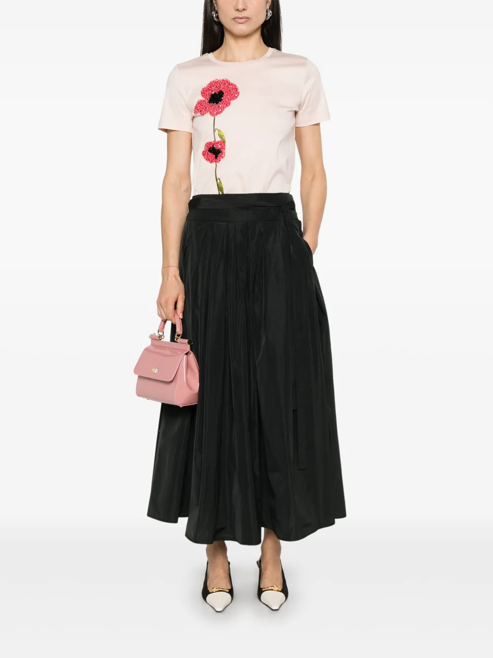 'S Max Mara Gea maxi-rok - Zwart