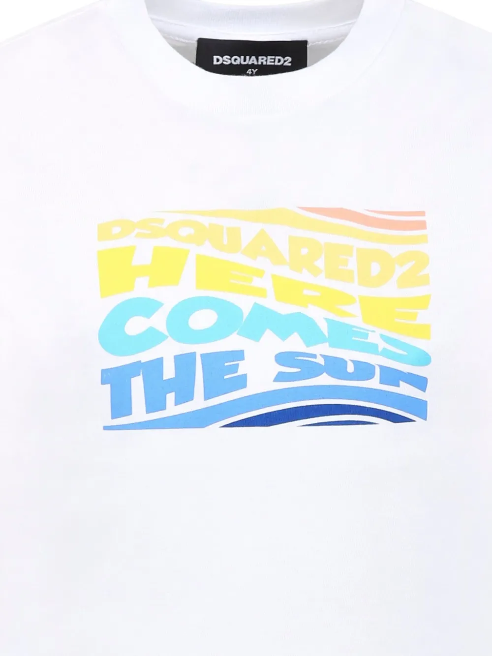 DSQUARED2 KIDS Katoenen T-shirt Wit