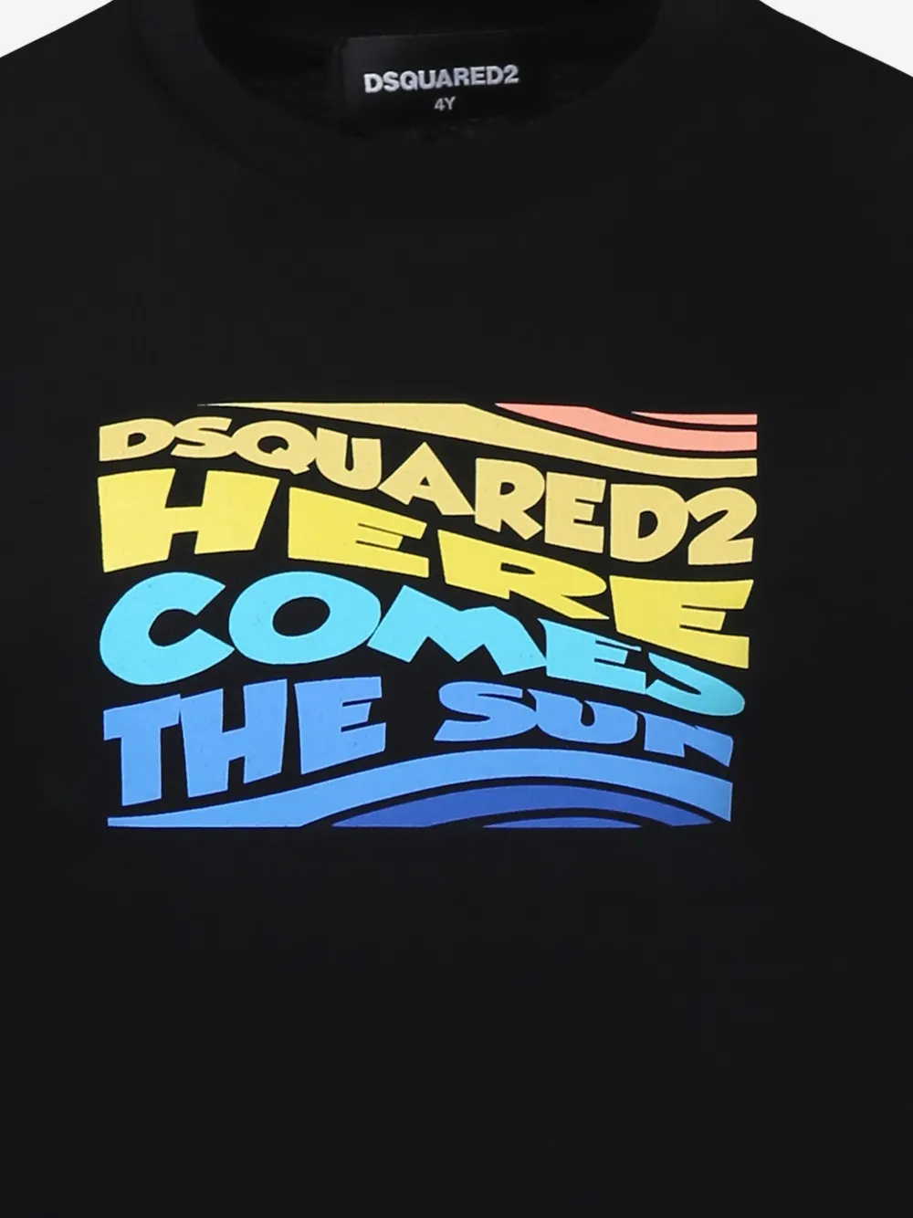 DSQUARED2 KIDS Katoenen T-shirt Zwart