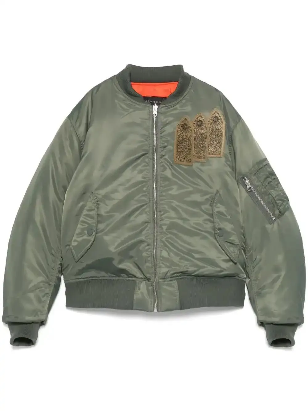 Who Decides War Antique Bomber Jacket In Green