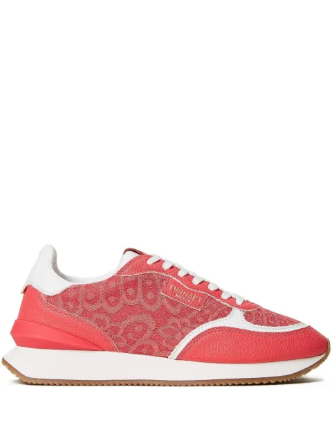 TWINSET lace-panelled sneakers