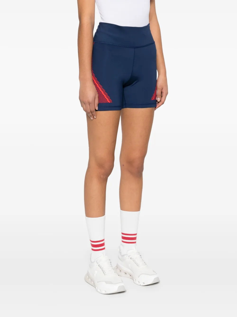 Shop Adidas By Stella Mccartney Truepace Shorts In Blue