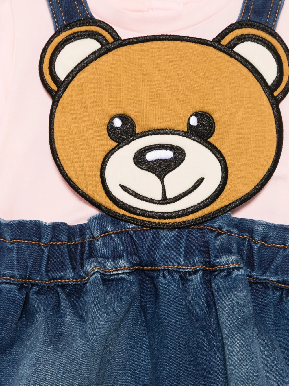 Moschino Kids Leo Teddy rok Blauw