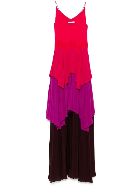 Givenchy Pre-Owned vestido largo con efecto plisado
