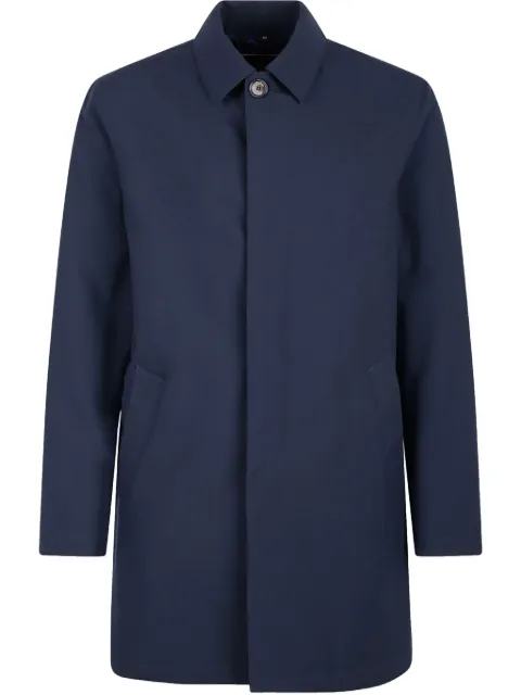Sealup single-breasted trenchcoat