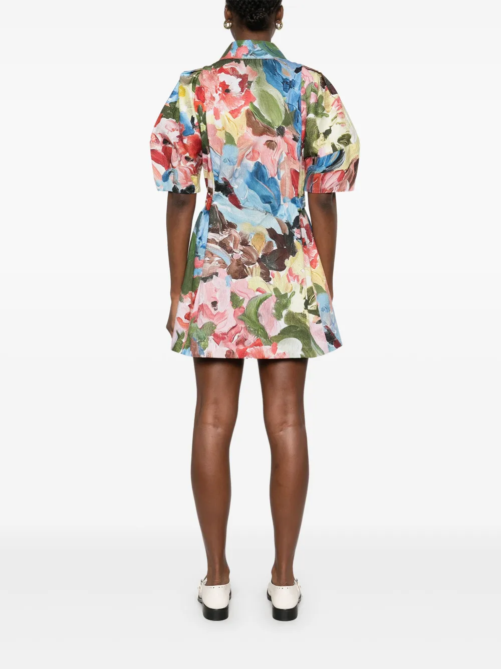 Stine Goya Mini-jurk met gestructureerde mouwen Blauw