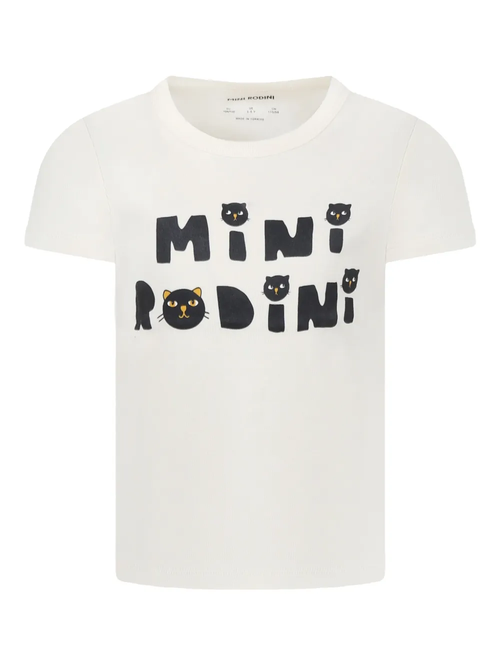 Mini Rodini Cats T-shirt - Bianco