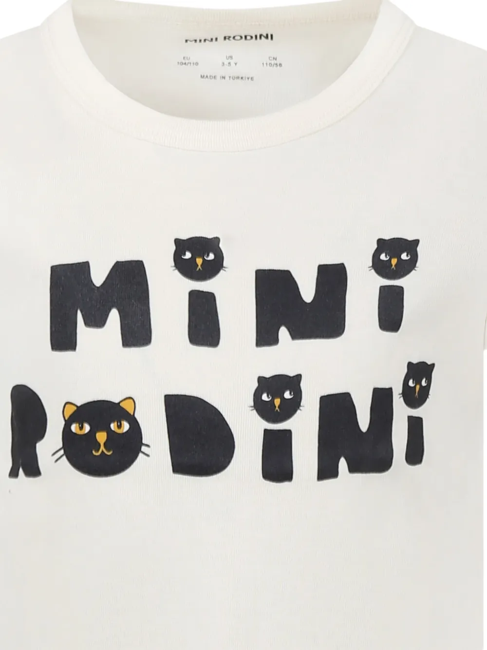 Mini Rodini Cats T-shirt Wit