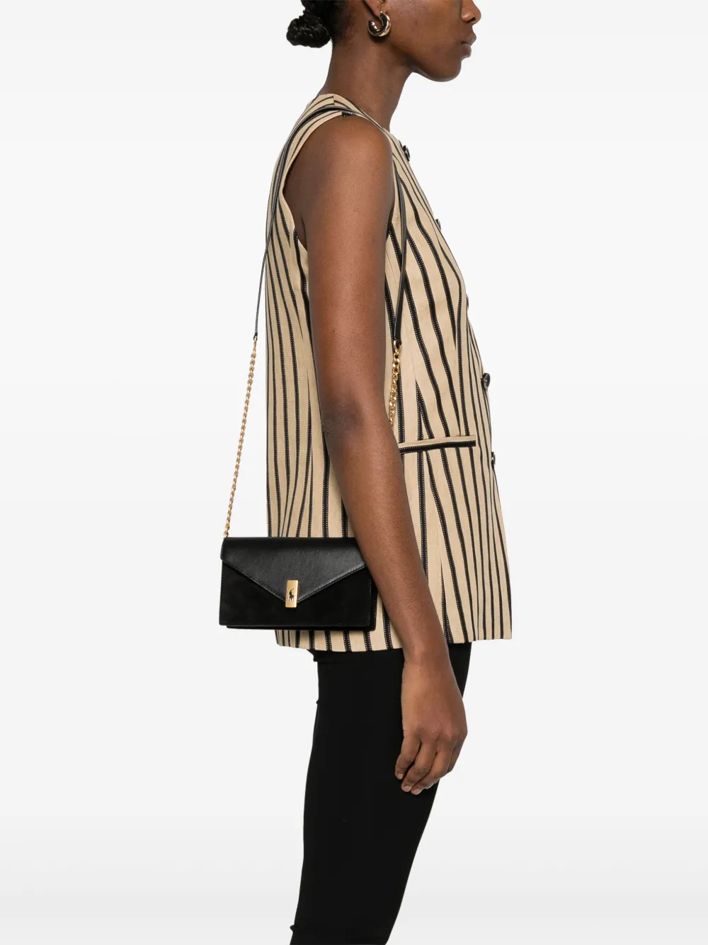 Polo Ralph Lauren leather clutch bag - Zwart