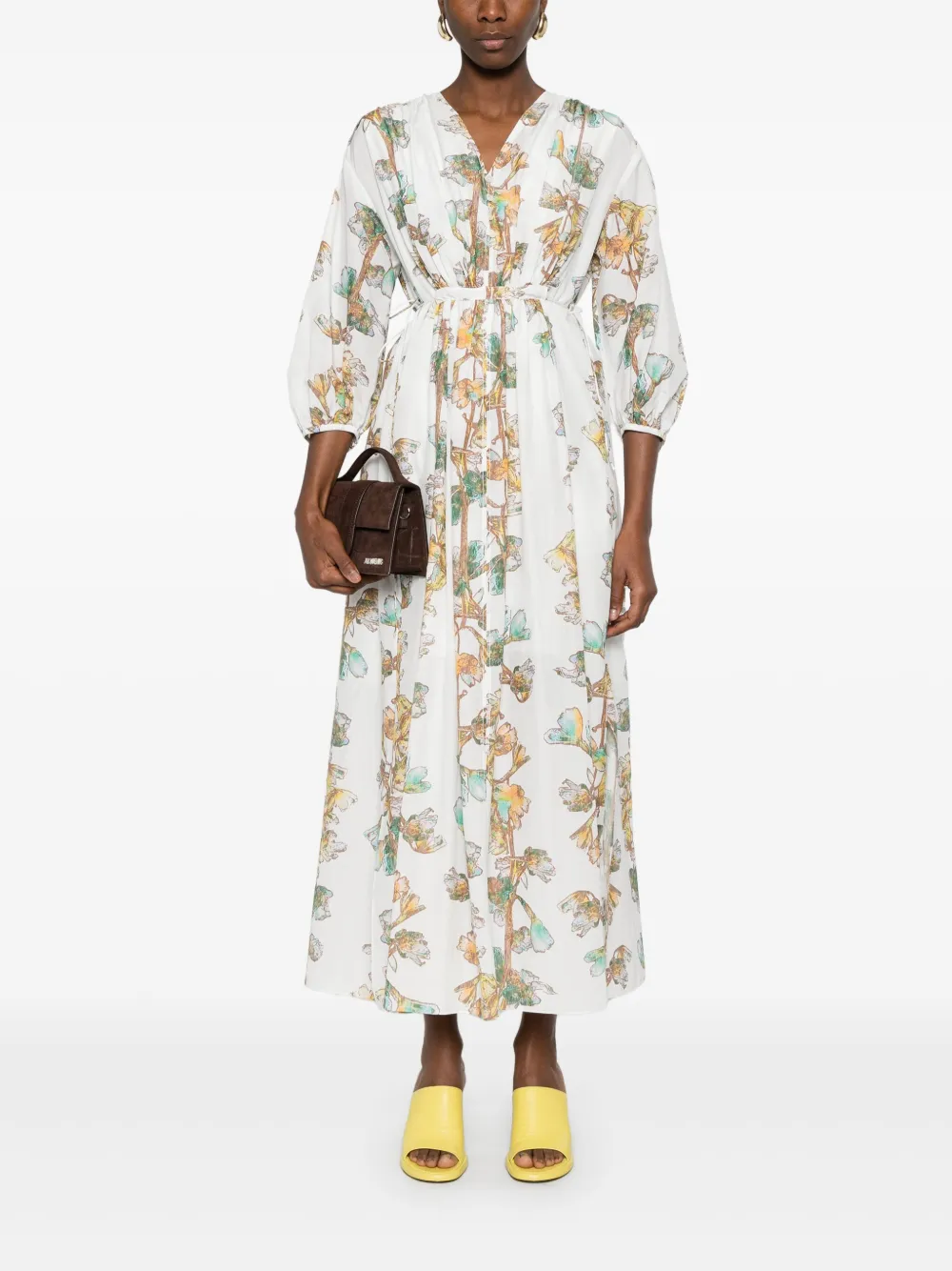 Paul Smith Maxi-jurk met bloemenprint - Wit