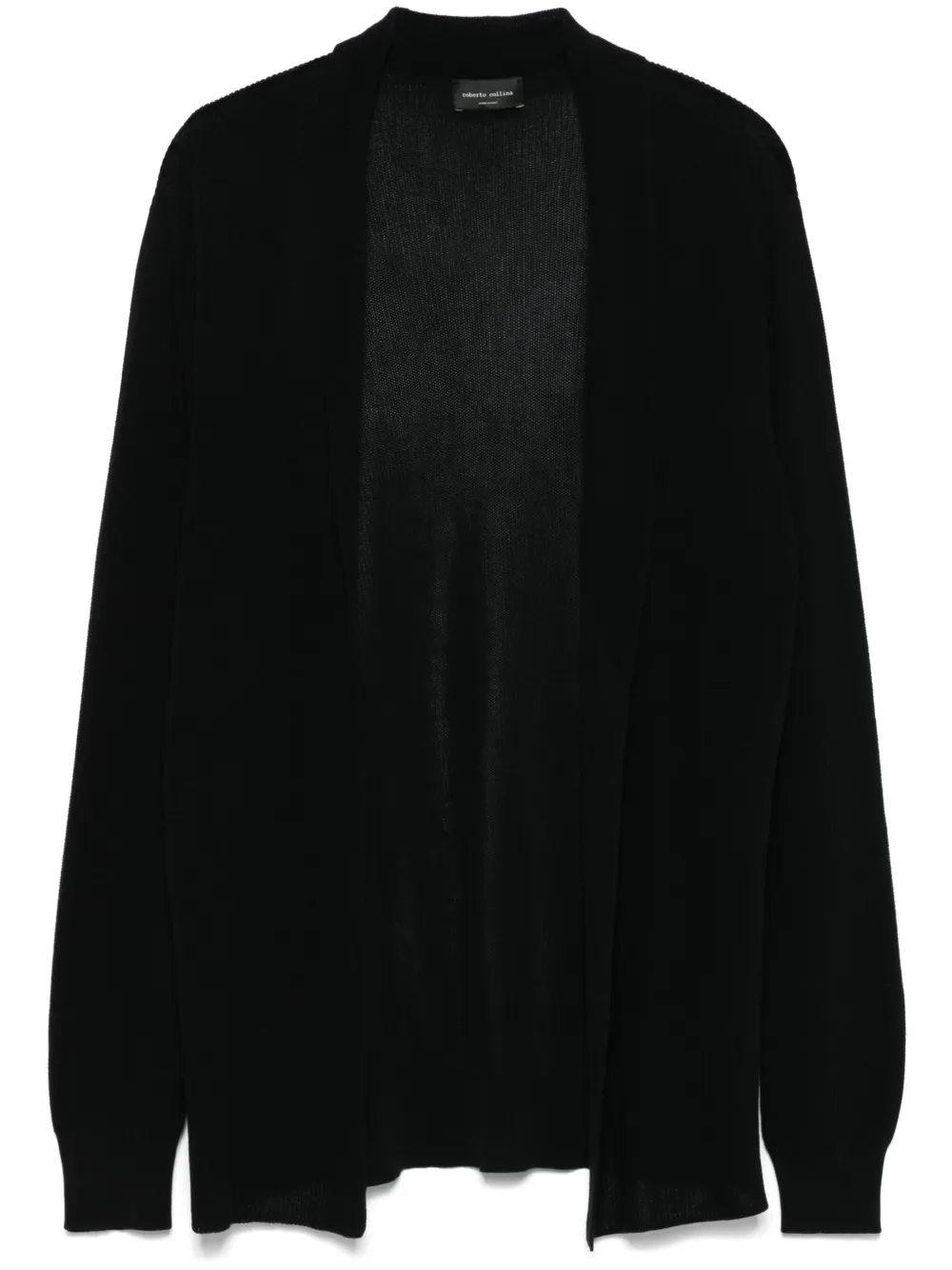 Roberto Collina Katoenen vest Zwart
