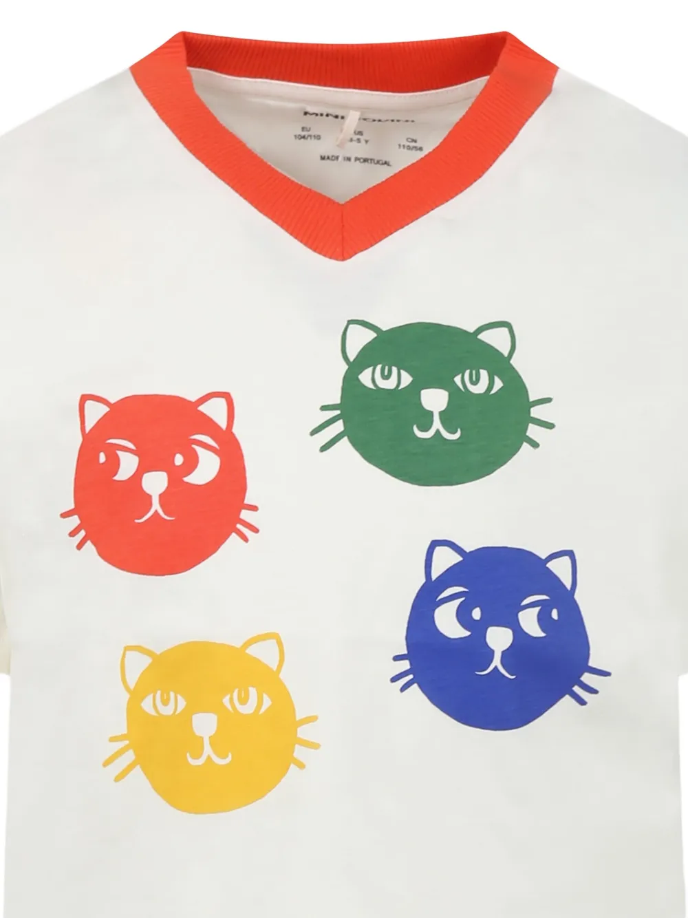 Mini Rodini Cool Cats T-shirt Wit