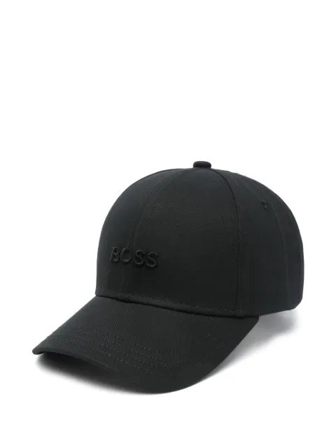 BOSS logo-embroidered cotton cap
