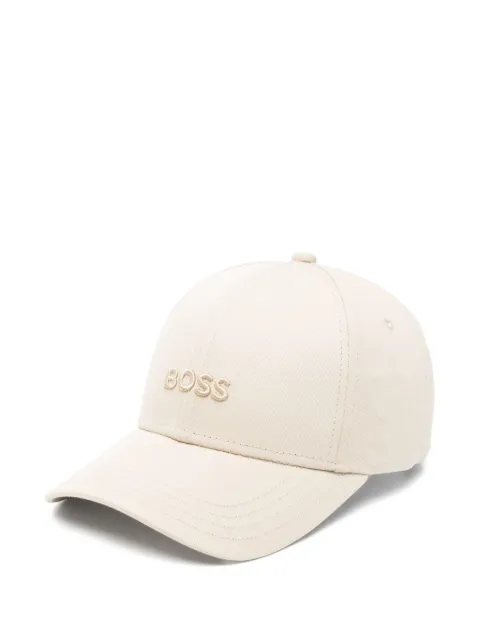 BOSS logo-embroidered cotton cap