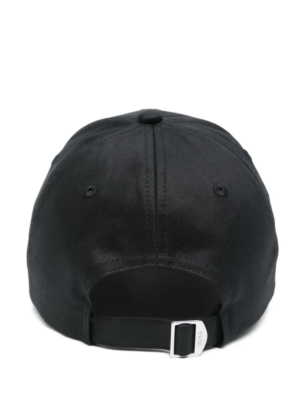 BOSS logo-embroidered cap - Zwart