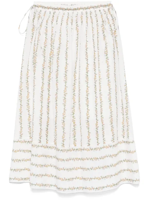 Paul Smith falda midi con estampado floral