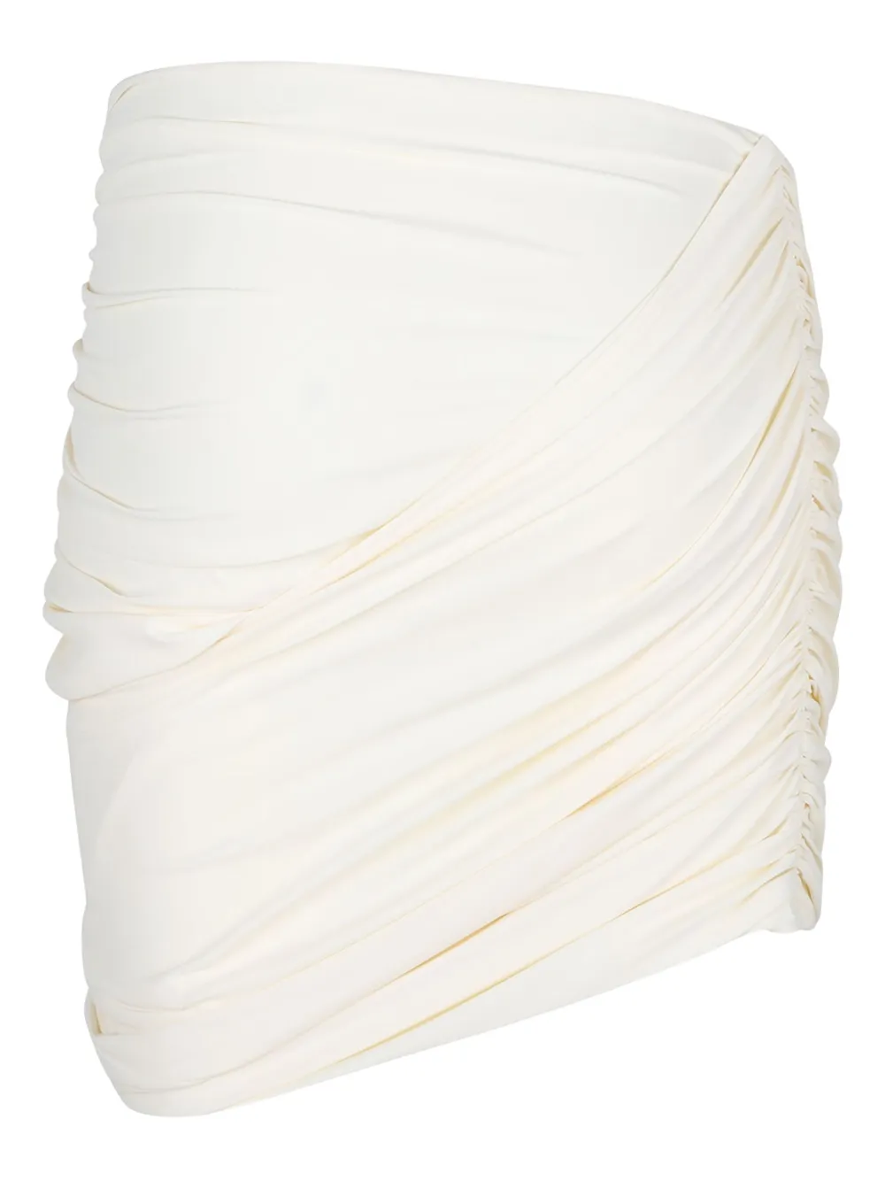 Magda Butrym ruched draped mini skirt - Wit