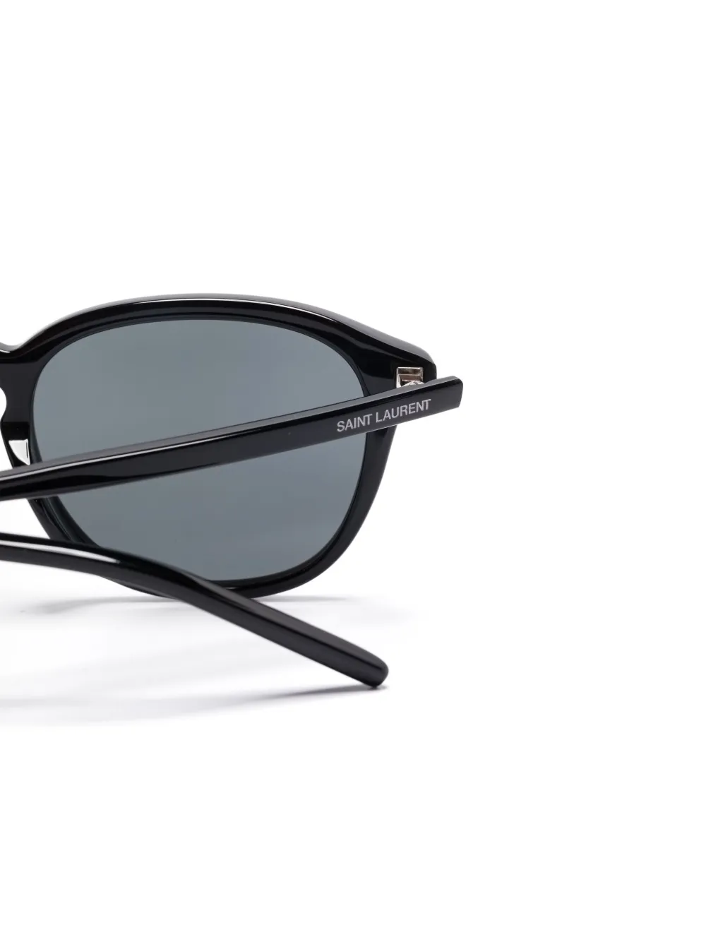 Saint Laurent Eyewear Zonnebril met vierkant montuur Zwart