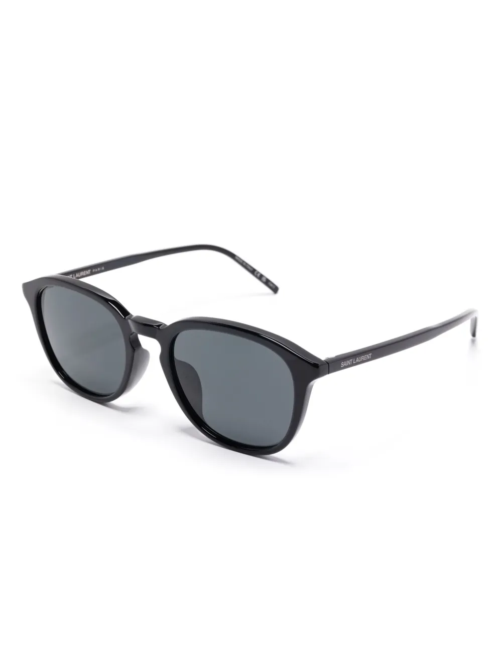 Saint Laurent Eyewear Zonnebril met vierkant montuur - Zwart