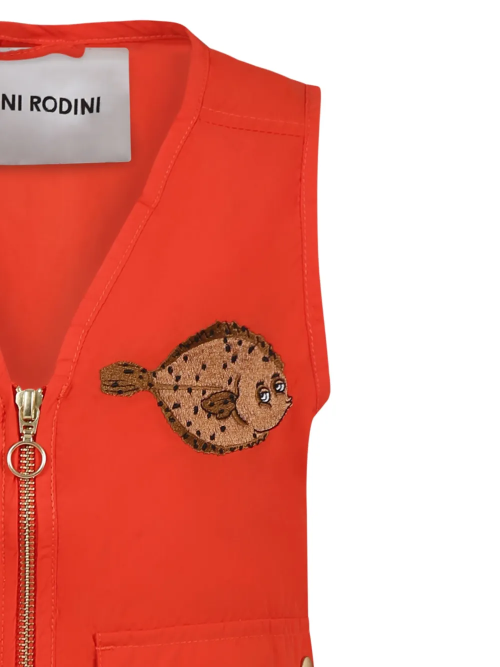 Mini Rodini Bodywarmer met zakken Rood