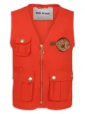 Mini Rodini pocketed gilet - Red