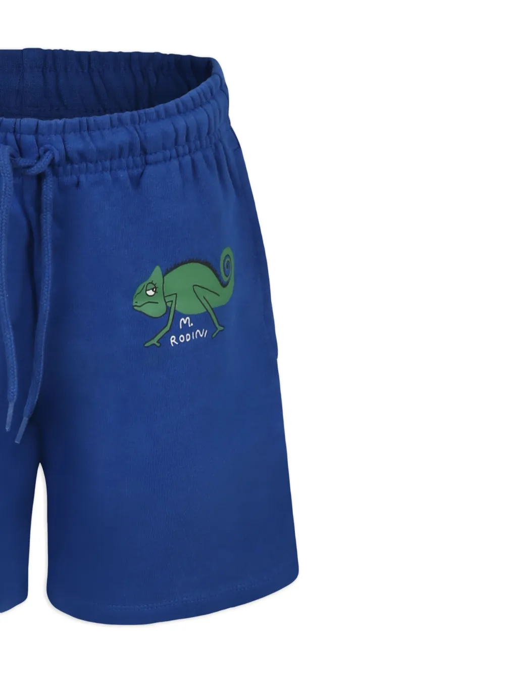 Mini Rodini Shorts met hagedissenprint Blauw