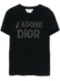 Christian Dior Pre-Owned 2000s Christian Dior J'ADORE short sleeve logo T shirt - Black