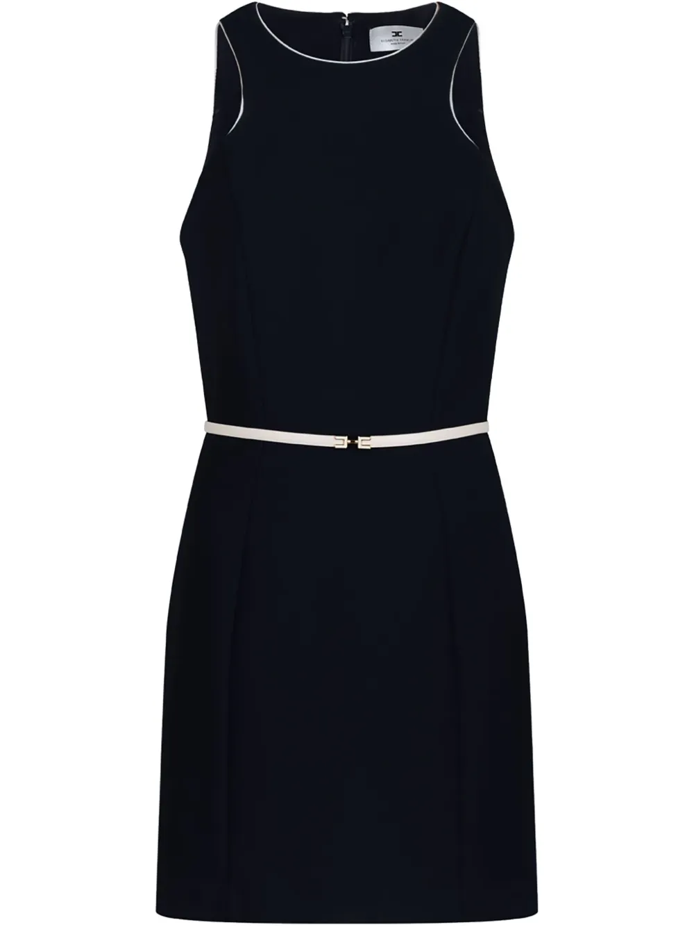 Elisabetta Franchi vestido corto con cinturón | negro | Image 1
