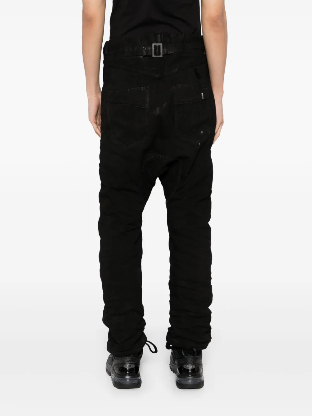 BORIS BIDJAN SABERI DROP-CROTCH TROUSERS